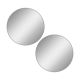 Lot de 2 miroirs adhésifs ronds Sono D20cm Argent