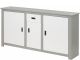 Buffet 3 portes et 1 tiroir Kopen L158cm Pin massif Blanc