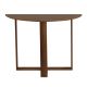 Table console demi-cercle Arothos L106cm Bois foncé