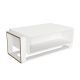 Table basse design Pirarucu L106,4cm Bois Blanc