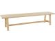 Banc style campagnard L200cm Pin massif Naturel