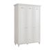 Armoire 3 portes Style européen moderne Tamaki L131cm Blanc