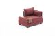 Fauteuil moderne accoudoir à droite Chico Tissu Bordeaux