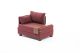 Fauteuil moderne accoudoir à gauche Chico Tissu Bordeaux