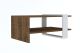 Table basse Kailua L80cm Bois foncé et Blanc