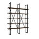 Étagère bibliothèque style industriel Axonda L126cm Métal Noir et Bois foncé