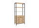 Bibliothèque classique Mowy L70cm Bois clair et Blanc