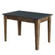 Table de salle à manger avec rangement Fiorita L110cm Bois et Anthracite