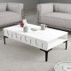 Table basse design Ponzay L105cm Blanc et Noir