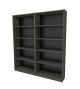 Lot de 2 étagères bibliothèque Rouyer L160 Anthracite