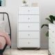 5 Drawer Dresser White