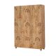 Armoire 3 portes Perth L120cm Bois clair Motif Bois clair Motif Arcs