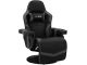 Fauteuil de jeu inclinable junko Tissu Noir et Gris