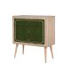 Commode Irnilo L80cm Bois clair et Vert foncé