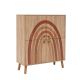 Buffet Kaviny L95xH111cm Bois Motif Arcs nuance du Marron