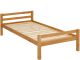 Lit simlpe pour enfant Aliph avec sommier 90x200cm Pin naturel