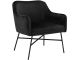 Fauteuil moderne Florinzo Velours Noir