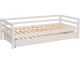 Daybed with Drawer 90x200 cm White in wood