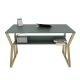 Bureau design Wayky L120cm Vert et Or