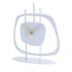 Horloge à poser design Josan L22xH23cm Blanc