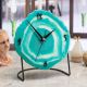 Horloge à poser design Galazi L18xH20cm Noir et Motif moderne , fond dégradé Turquoise