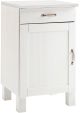 Meuble bas de cuisine 1 tiroir et 1 porte Albioz L50cm Pin massif Blanc