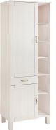 Armoire pour cuisine 2 portes et 1 tiroir Albioz L75cm Pin massif Blanc