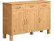 Buffet 3 portes et 3 tiroirs Albioz L125cm Pin massif Naturel