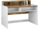 Bureau avec rangement kastor L120cm Chêne clair et Blanc