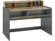 Bureau avec rangement kastor L120cm Chêne clair et Anthracite