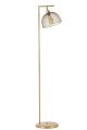 Lampadaire moderne Abat jour Grillage Simar H154cm Métal Or