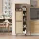 Meuble de cuisine Evelis L60cm Bois et Rotin clair