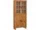 Armoire de salle de bain 2 portes vitrée et 2 portes pleines Albioz L75cm Pin Naturel