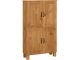 Armoire de salle de bain 4 portes Albioz L75cm Pin Naturel