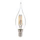 Ampoule coup de vent LED E14 Claritas 3000K 4 Watt Verre Transparent