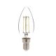 Ampoule flamme LED E14 Claritas 6500K 4 Watt Verre Transparent