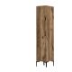 Armoire style industriel Akoy L40cm Bois foncé