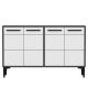 Buffet Alnitak 120cm Blanc et Anthracite