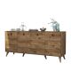 Buffet bas 4 tiroirs Bergerat 180cm Bois Naturel