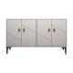 Buffet Nunki 120cm Motif Géométrique Blanc