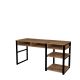 Bureau Brehan L150cm Bois foncé et Métal Noir