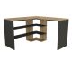 Bureau d'angle Pacas Bois Naturel et Anthracite