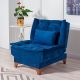 Chaise / Fauteuil convertible Lefkada Tissu Bleu foncé