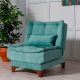 Chaise / Fauteuil convertible Lefkada Tissu Vert d'eau