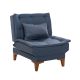 Chaise / Fauteuil convertible Lefkadao Tissu Bleu foncé