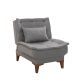 Chaise / Fauteuil convertible Lefkadao Tissu Gris