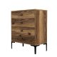 Commode 4 tiroirs Tullio H90,7cm Bois