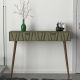 Console 1 tiroir Xaione Bois Naturel et Vert