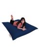 Coussin de sol Axina 100x100cm Tissu Bleu foncé