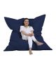 Coussin de sol Axina 140x180cm Tissu Bleu foncé